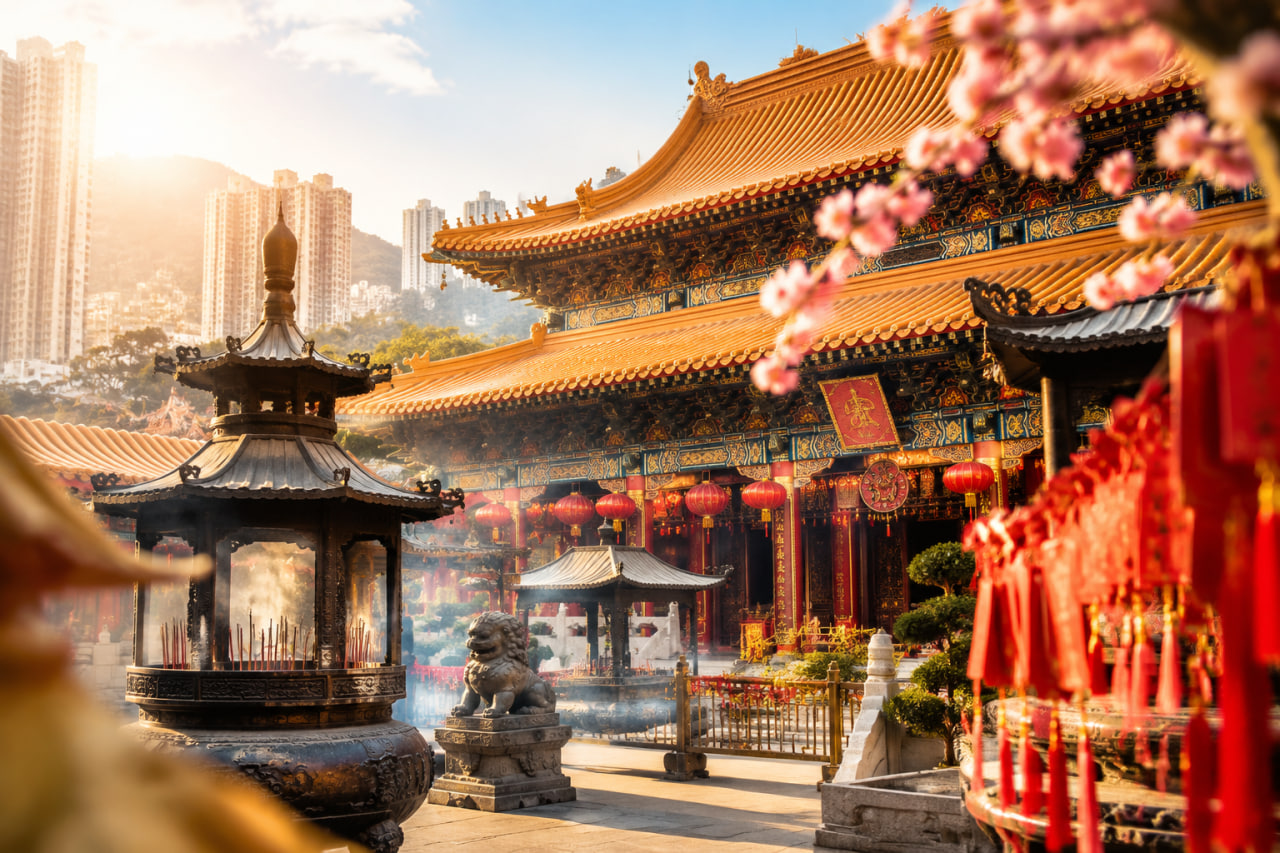 黃大仙祠風水圖